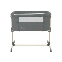 Кроватка co-sleeper KikkaBoo Amaris Dark Grey foto