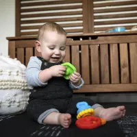 Jucarie multisenzoriala si de dentitie Baby Einstein Stacking Teether foto