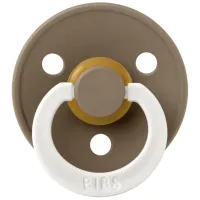 Пустышка круглая латексная BIBS Glow Dark Oak (6-18 мес.) foto