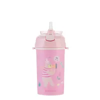 Cana cu pai si curea KikkaBoo Music Fest Pink, 450 ml foto