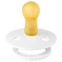 Set 2 suzete rotunde din latex BIBS Colour Black/White (0-6 luni) foto