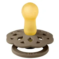 Suzeta rotunda din latex BIBS Boheme Dark Oak (0-6 luni) foto