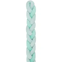 Protectie laterala impletita KikkaBoo Mint (12 cm grosime), 180 cm foto
