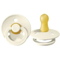 Suzeta rotunda din latex BIBS Ivory (0-6 luni) foto