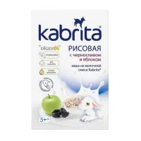 kabrita Каша рисовая на козьем молочке с черносливом и яблоком (5 м+) 180 гр.