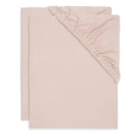 Cearsaf cu elastic Jollein Jersey Wild Rose, 120x60 cm, 2 buc. foto