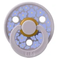 Suzeta rotunda din latex BIBS Studio Colour Jasmine Field - Fossil Grey (0-6 luni) foto