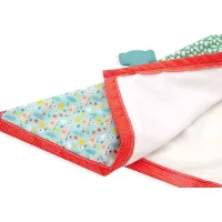 Игрушка для прорезывания зубов с одеялом BabyJem Patchwork Red foto