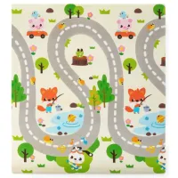 Развивающий двусторонний термо коврик Petite&Mars Joy Max Walk, 180x150 см. foto