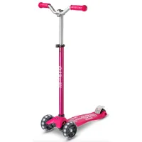Trotineta Micro Maxi Deluxe Pro LED Pink foto