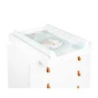 Saltea pentru infasat moale KikkaBoo Jungle King, 80x50 cm foto