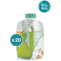Set 20 pungi reutilizabile Babymoov pentru hranire foto