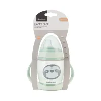 Поильник с мягким носиком и ручками KikkaBoo Happy Face Mint, 200 мл foto