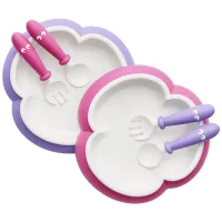 2 Seturi pentru hranire BabyBjorn Pink/Purple foto