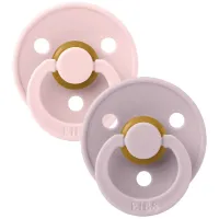 Набор из 2 круглых пустышек BIBS Colour Blossom/Dusky Lilac (0-6 мес.) foto