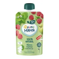 ФрутоНяня Пюре яблоко-малина-мелисса 90г. (5 м+)