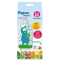 Набор из 6 многоразовых пакетов Petite&Mars Papoo Original Elephant foto