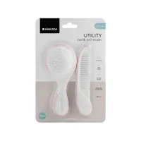 Pieptene si perie KikkaBoo Utility Pink foto