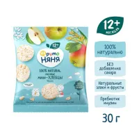 ФрутоНяня mini-paine crocanta de orez cu mere (12 luni+) 30 gr.