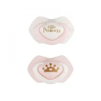 canpol 22/651 suzeta din silicon simetrica "royal baby" (6-18 m.) 2 buc.