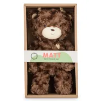 Jucarie de plus Petite&Mars Bear Matt Dark Brown, 34 cm foto