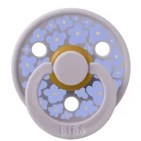 Suzeta rotunda din latex BIBS Studio Colour Jasmine Field - Fossil Grey (6-18 luni) foto