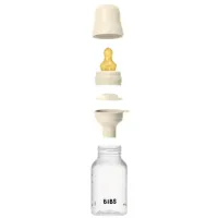 Biberon din plastic anticolici BIBS Ivory cu tetina din latex 0+ luni, 150 ml foto