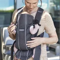 Анатомический мультифункциональный рюкзак-кенгуру BabyBjorn Mini Anthracite, 3D Mesh foto