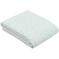 Двухслойное муслиновое одеяло KikkaBoo Dots Blue, 100x100 см foto