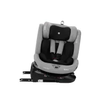 Вращающееся автокресло с изофиксом KikkaBoo i-Moove Light Grey, 40-150 см foto