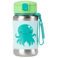 Sticluta cu pai din otel inoxidabil Skip Hop Spark Octopus foto