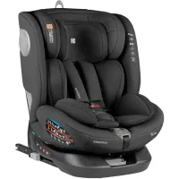 Вращающееся автокресло с изофиксом KikkaBoo i-Moove Black, 40-150 см foto