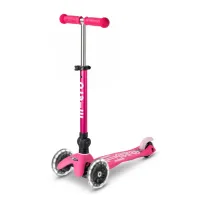 Trotineta pliabila Micro Mini Deluxe Foldable LED Pink foto