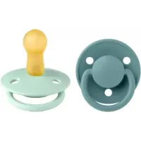 Набор из 2 круглых латексных пустышек BIBS De Lux Nordic Mint/Island Sea (6-18 мес.) foto