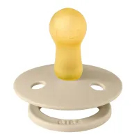 Set 2 suzete rotunde din latex BIBS Colour Vanilla/Blush (6-18 luni) foto