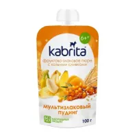 kabrita piure cu frișсă de capra "budincă cu cereale" (6 luni+) 100 gr.