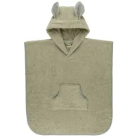 Prosop Poncho cu gluga si urechiuse BIBS Kangaroo Sage foto