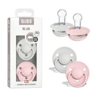 Set 2 suzete rotunde din silicon BIBS De lux Haze/Blossom (0-36 luni) foto