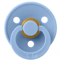 Suzeta rotunda din latex BIBS Sky Blue (6-18 luni) foto