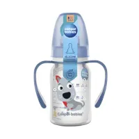 canpol 11/823 Тритановая бутылочка с ручкой "happy animals" 120 мл.(3+)