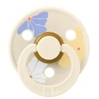 Пустышка круглая латексная BIBS Studio Colour Morning Bloom - Ivory (0-6 мес.) foto