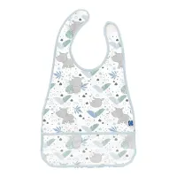 Водонепроницаемый нагрудник с карманом KikkaBoo Savanna Pattern Blue foto