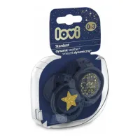 lovi 22/892 suzeta dinamica din silicon "stardust" (0-3 m) 2 buc.