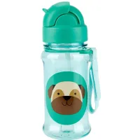 Бутылочка с трубочкой из тритана Skip Hop Zoo Pug foto