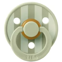 Suzeta rotunda din latex BIBS Studio Colour Block - Sage (6-18 luni) foto