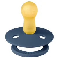 Set 2 suzete rotunde din latex BIBS Colour Sky Blue/Steel Blue (6-18 luni) foto