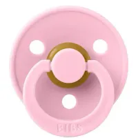 Suzeta rotunda din latex BIBS Baby Pink (0-6 luni) foto