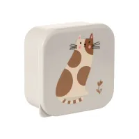 Cutii pentru pranz KikkaBoo Kitty Cat Grey, 4 buc. foto