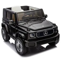 Masinuta electrica MERCEDES BENZ EQG, 12V9Ah, motor 550Wx2, roți EVA, scaune din piele