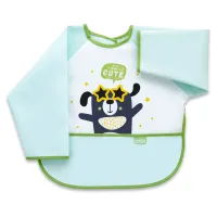 Baveta cu maneci si buzunar BabyJem Polly Bib Verde